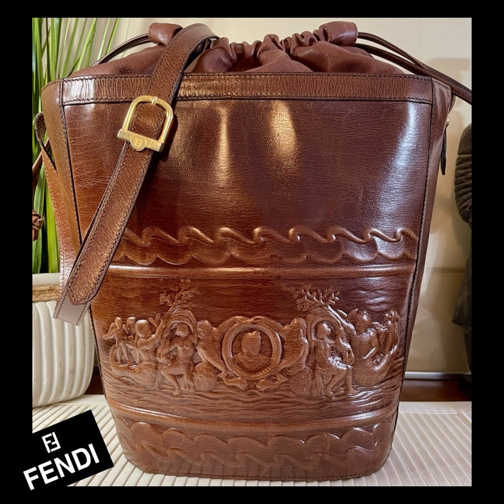 Fendi Vintage Bucket Bag, One of a Kind! 40+yrs Old
